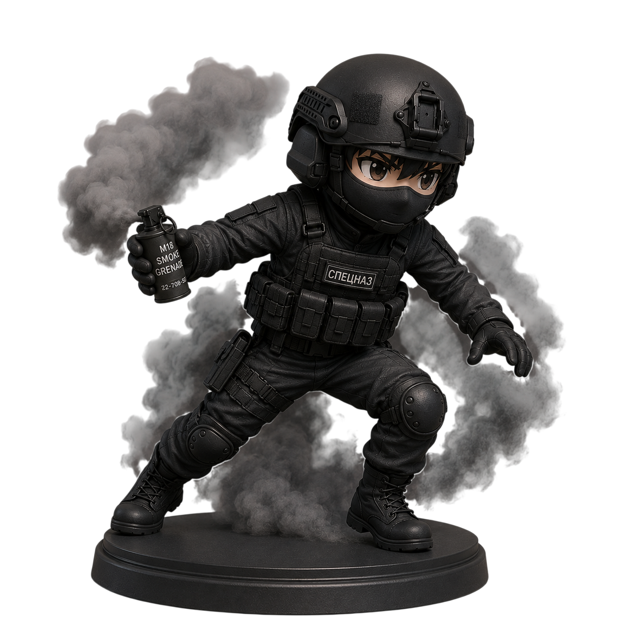 Throwing smoke!